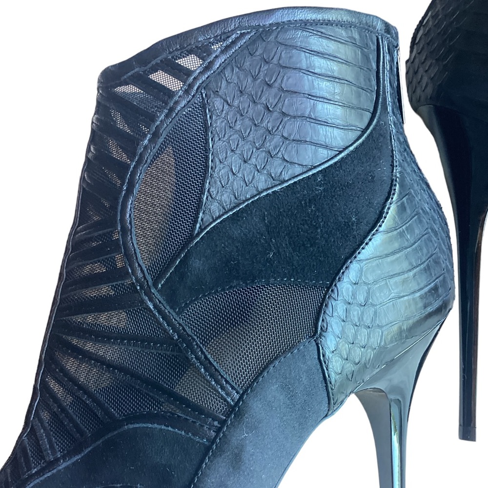 NIB Jimmy Choo Black Faxon Stiletto Ankle Boots - Picture 10 of 14